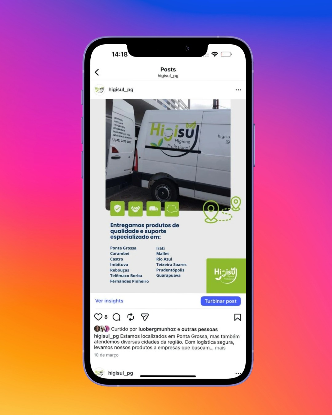 Projeto Higisul - Social Media